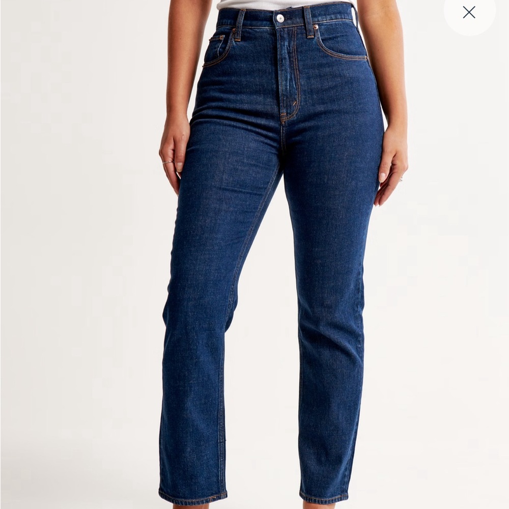 Size 34/18 Abercrombie &Fitch The ankle straight ultra high rise curve love